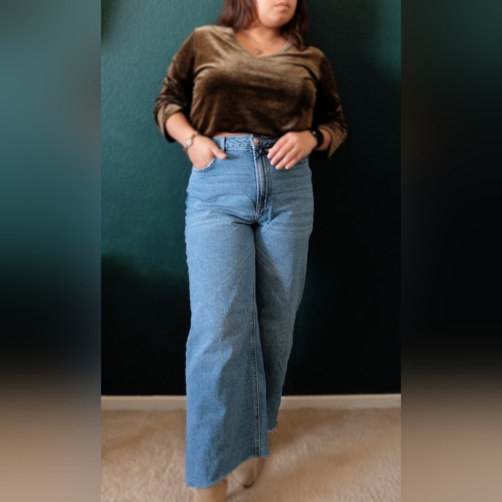 High waist Wide leg Jeans